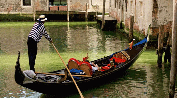 Venecija - gondola i gondolijer